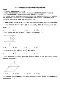 2025年陕西省宝鸡市眉县中考数学全真模拟试卷含解析