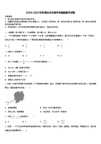 2024-2025学年邢台市任县中考猜题数学试卷含解析