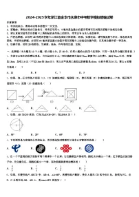 2024-2025学年浙江省金华市永康市中考数学模拟精编试卷含解析