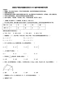 新疆生产建设兵团图木舒克市2025届中考联考数学试卷含解析