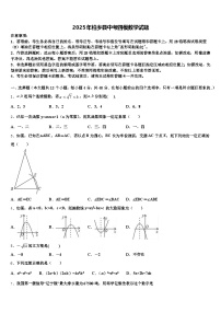 2025年柏乡县中考四模数学试题含解析