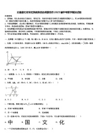 云南省红河哈尼族彝族自治州蒙自市2025届中考数学模拟试题含解析