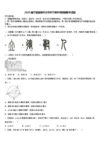 2025届宁夏回族中卫市中宁县中考四模数学试题含解析
