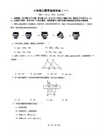 重庆市第二十九中2025-2026学年八年级上学期第一次月考数学试题