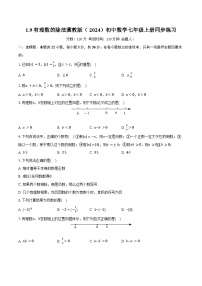 初中冀教版（2024）有理数的除法精品测试题