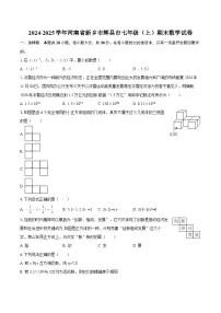 2024-2025学年河南省新乡市辉县市七年级（上）期末数学试卷-自定义类型