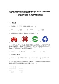 辽宁省抚顺市新宾县南杂木镇中学2024-2025学年下学期九年级下3月月考数学试题（含答案解析）