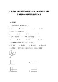广东省中山市小榄花城中学2024-2025学年九年级下学期第一次限时训练数学试题（含答案解析）