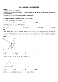 2025年安阳县中考三模数学试题含解析