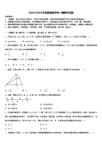 2024-2025学年蒙城县中考一模数学试题含解析