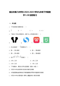 重庆市第八中学校2024-2025学年九年级下学期数学5.30定时练习（含答案解析）