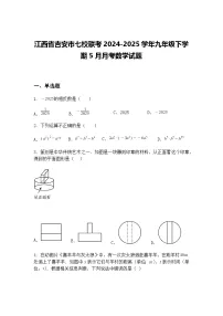 江西省吉安市七校联考2024-2025学年九年级下学期5月月考数学试题（含答案解析）