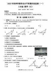 广西南宁市青秀区凤岭北路中学2025-2026学年八年级上学期10月月考数学试卷