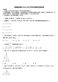 河南省许昌市2024-2025学年中考数学仿真试卷含解析