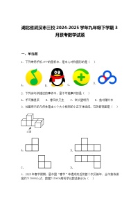 湖北省武汉市三校2024-2025学年九年级下学期3月联考数学试题（含答案解析）