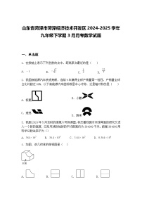 山东省菏泽市菏泽经济技术开发区2024-2025学年九年级下学期3月月考数学试题（含答案解析）
