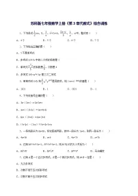 初中数学苏科版（2024）七年级上册（2024）代数式课后复习题