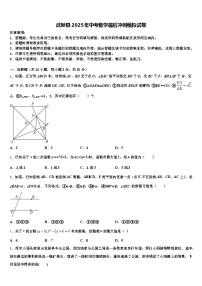 武陟县2025年中考数学最后冲刺模拟试卷含解析