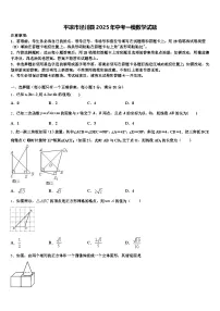 平凉市泾川县2025年中考一模数学试题含解析