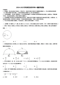 2024-2025学年绥芬河市中考一模数学试题含解析