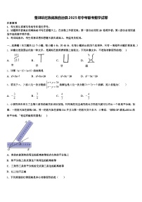 普洱哈尼族彝族自治县2025年中考联考数学试卷含解析