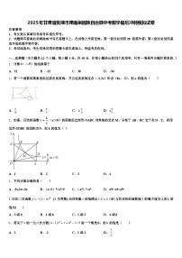 2025年甘肃省张掖市肃南裕固族自治县中考数学最后冲刺模拟试卷含解析