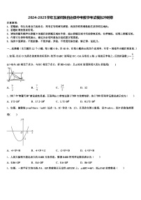 2024-2025学年玉屏侗族自治县中考数学考试模拟冲刺卷含解析