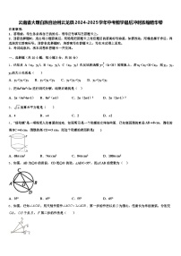 云南省大理白族自治州云龙县2024-2025学年中考数学最后冲刺浓缩精华卷含解析
