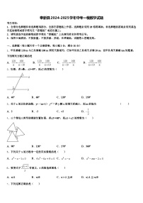奉新县2024-2025学年中考一模数学试题含解析
