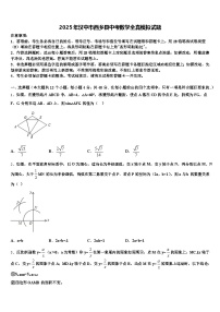 2025年汉中市西乡县中考数学全真模拟试题含解析