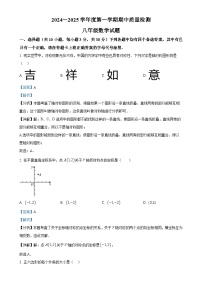 湖北省武汉市硚口区2024-2025学年八年级上学期期中数学试题（解析版）-A4