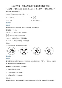 浙江省温州市龙湾区2024—2025学年上学期八年级期中数学检测试卷（解析版）-A4