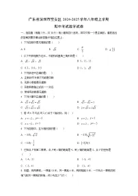 广东省深圳市宝安区2024-2025学年八年级上学期期中考试数学试卷（学生版）