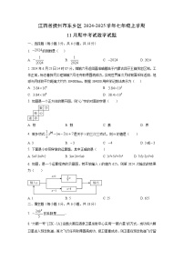 江西省抚州市东乡区2024-2025学年七年级上学期11月期中考试数学试卷（学生版）
