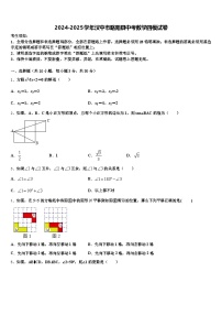 2024-2025学年汉中市略阳县中考数学四模试卷含解析