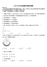2024-2025学年甘南县中考数学押题卷含解析