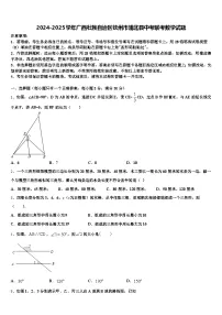 2024-2025学年广西壮族自治区钦州市浦北县中考联考数学试题含解析