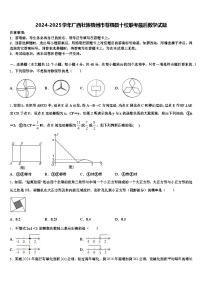 2024-2025学年广西壮族梧州市苍梧县十校联考最后数学试题含解析