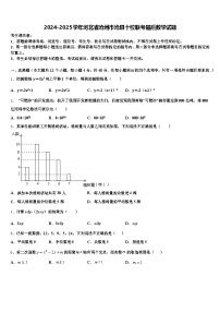2024-2025学年河北省沧州市沧县十校联考最后数学试题含解析