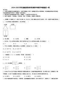 2024-2025学年湖南省株洲市株洲县中考数学考前最后一卷含解析