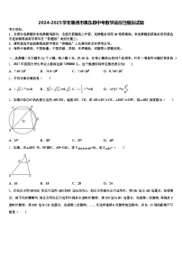 2024-2025学年惠州市惠东县中考数学适应性模拟试题含解析
