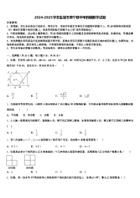 2024-2025学年盐城市阜宁县中考四模数学试题含解析