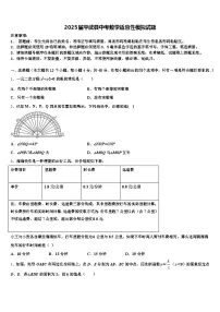 2025届平武县中考数学适应性模拟试题含解析