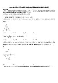 2025届贵州省黔东南南苗族侗族自治州锦屏县中考数学仿真试卷含解析
