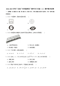 2024-2025学年广东省广州市荔湾区广雅中学八年级上学期期中数学试卷（含答案）