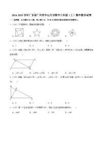 2024-2025学年广东省广州市中山大学附中八年级上学期期中数学试卷（含答案）