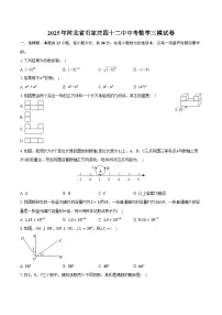 2025年河北省石家庄市第四十二中学中考数学三模试卷 含答案