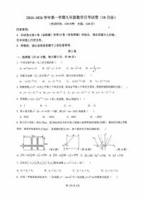 广东省湛江市雷州市第八中学2025-2026学年九年级上学期10月月考数学试题