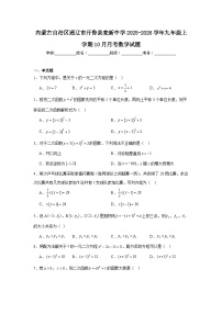 2025-2026学年内蒙古通辽市开鲁县麦新中学九年级上学期10月月考数学试题