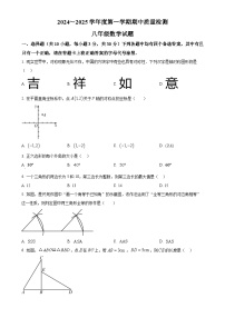 湖北省武汉市硚口区2024-2025学年八年级上学期期中数学试题（原卷版）-A4